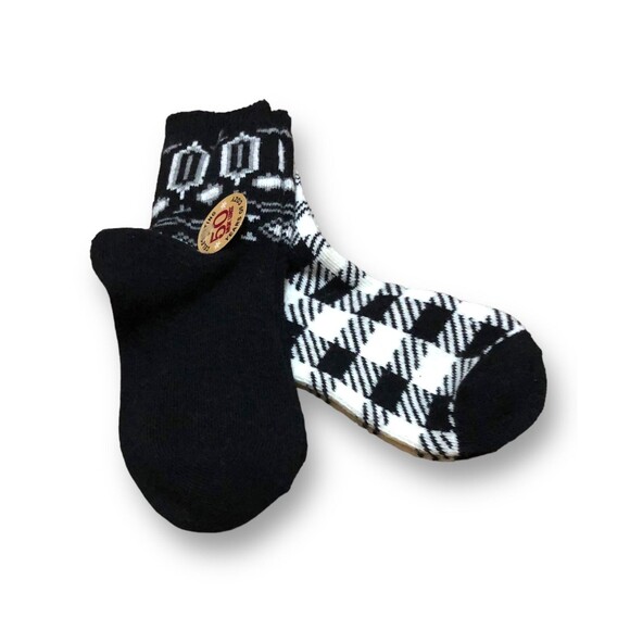 Muk Luks Women's Crew Socks (2 Pairs) - One Size - Picture 2 of 3